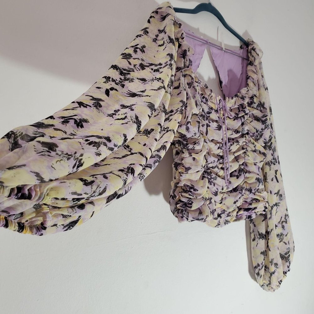 Free people Mabel Printed Blouse M - Picture 7 of 9